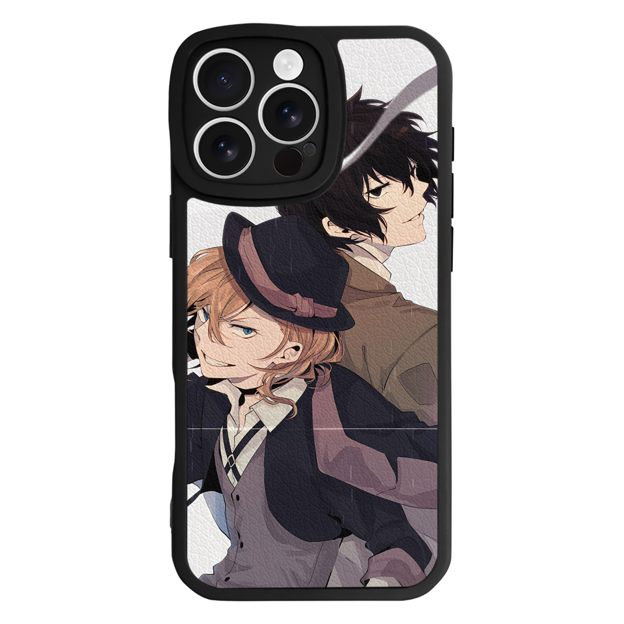 （画像用） 文豪ストレイドッグス Bungo Stray Dogs 【iPhone 16シリーズ対応】シリコンスマホケース（レザー調） 材質：シリコン